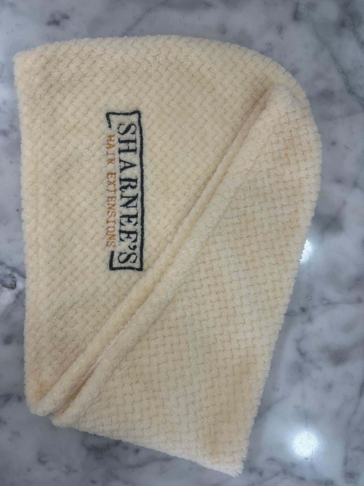 Microfibre hair wrap towel